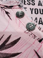 Projek Raw T shirt Pink pattern Size Medium (AT6)
