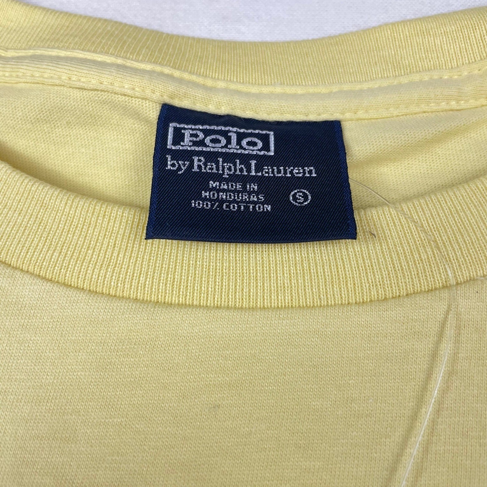 Polo Ralph Lauren Mens T-Shirt Fall Yellow Blue Pony Logo Cotton Tee Small NWT gallery