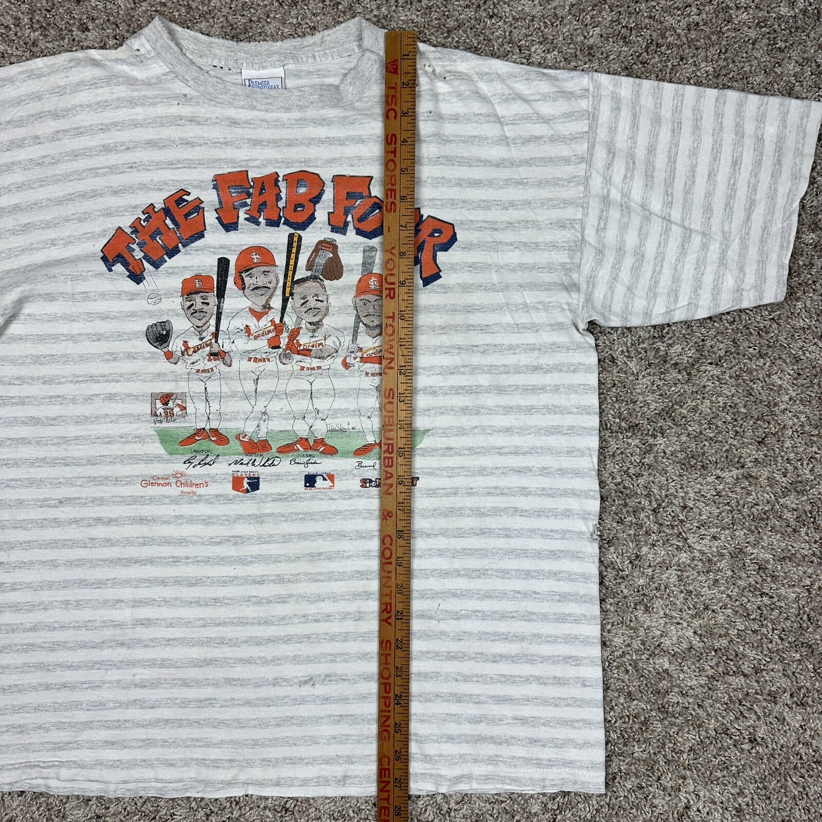 Vintage 90s St. Louis Cardinals Baseball T-Shirt The Fab Four Men’s Size XL USA gallery