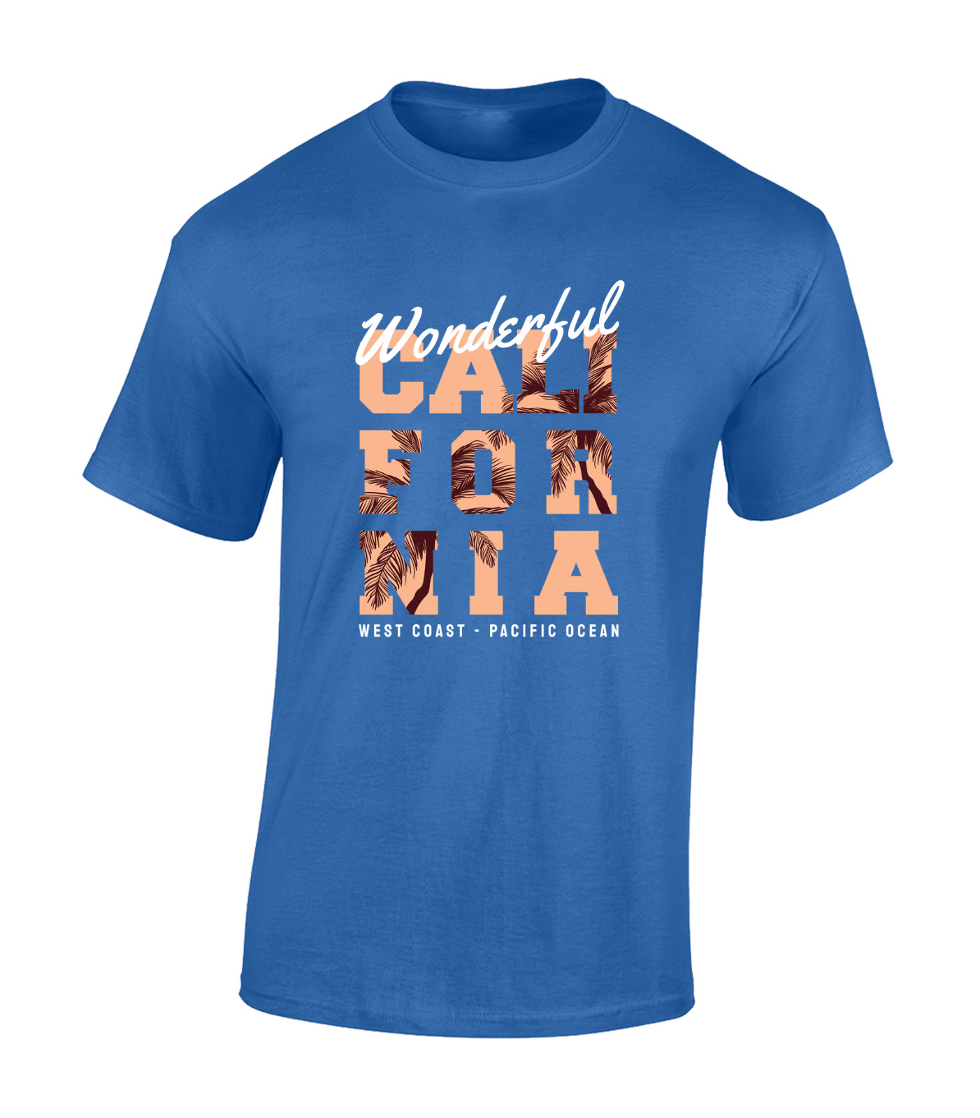 WONDERFUL CALIFORNIA MENS T SHIRT USA SUMMER HOLIDAY CLOTHING CASUAL TOP gallery