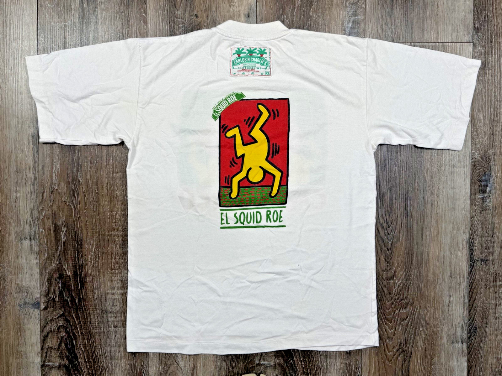 Vintage El Squid Roe T-Shirt Size Large Cabo Mexico Keith Haring Single Stitch gallery