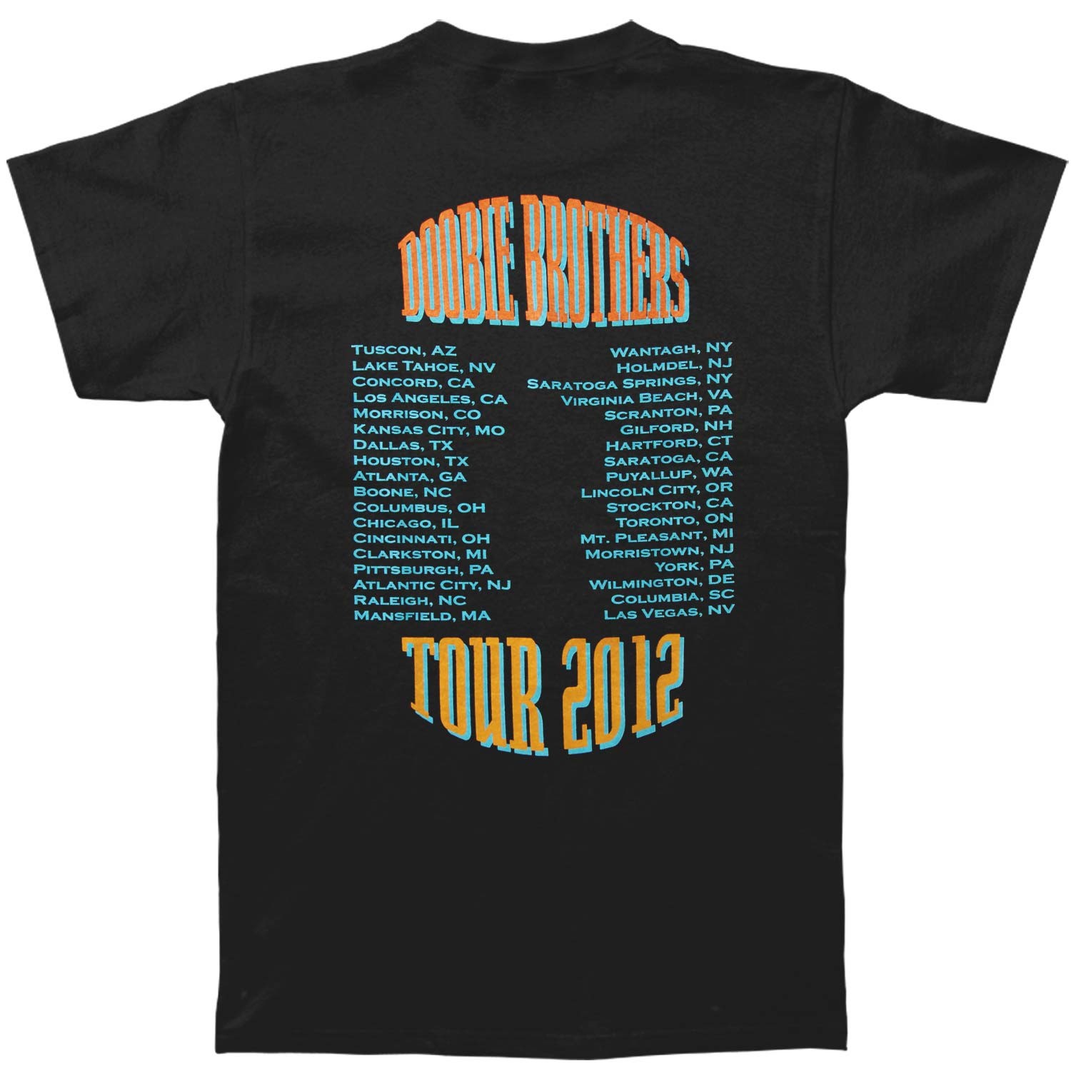 Men's Doobie Brothers Wings 2012 Tour Tuscon Las Vegas T-shirt Medium Black gallery