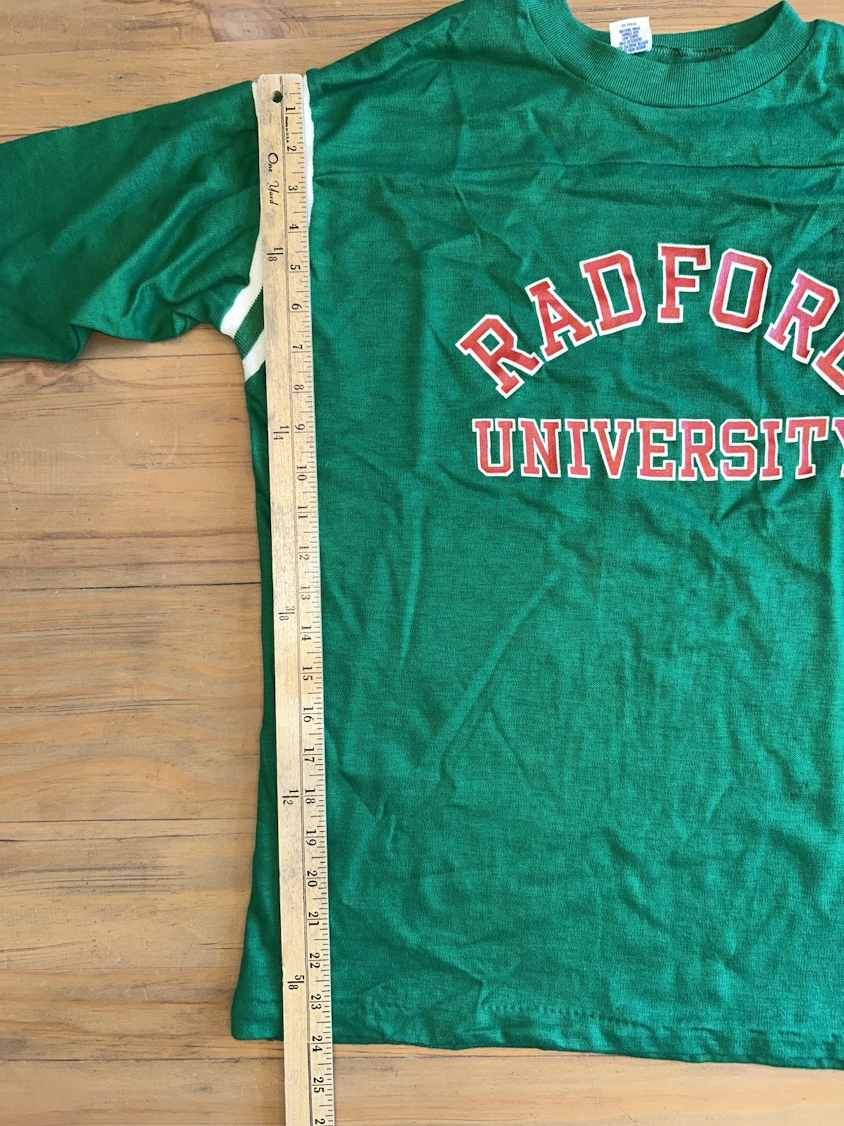 Radford University Vintage 1980s Artex 100% Cotton Made In USA T-Shirt Size L gallery