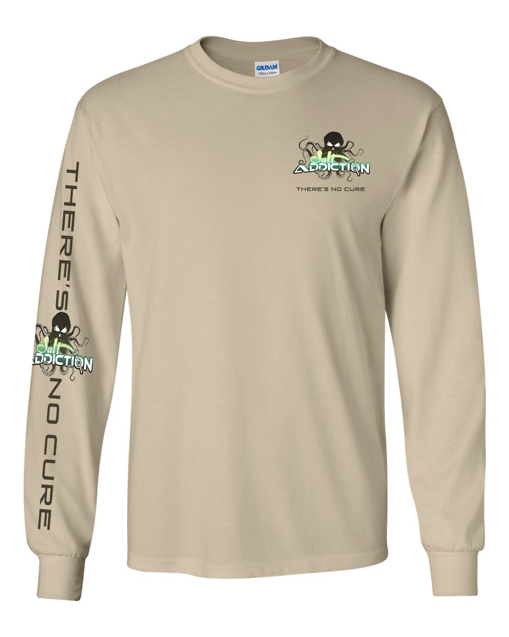 Salt Addiction Saltwater Octopus Fishing Long Sleeve T Shirt Cotton gallery