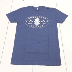 Next Level Apparel Bonamassa Guitars Shirt Mens Small Blue Graphic Music Tee