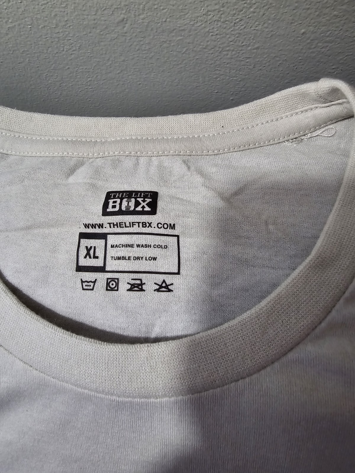 The Lift Box Shirt BULK DEAL Men's XL Beige Weight Lifting Crew Short Sleeve gallery