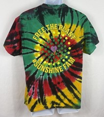 Sunshine Cannabis Double-Sided Tie Dye T-Shirt Men’s Medium Free The Plant