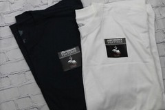 Lot of 2 Dickies Performance Features Moisture Wicking Tee Sz M: Black & White