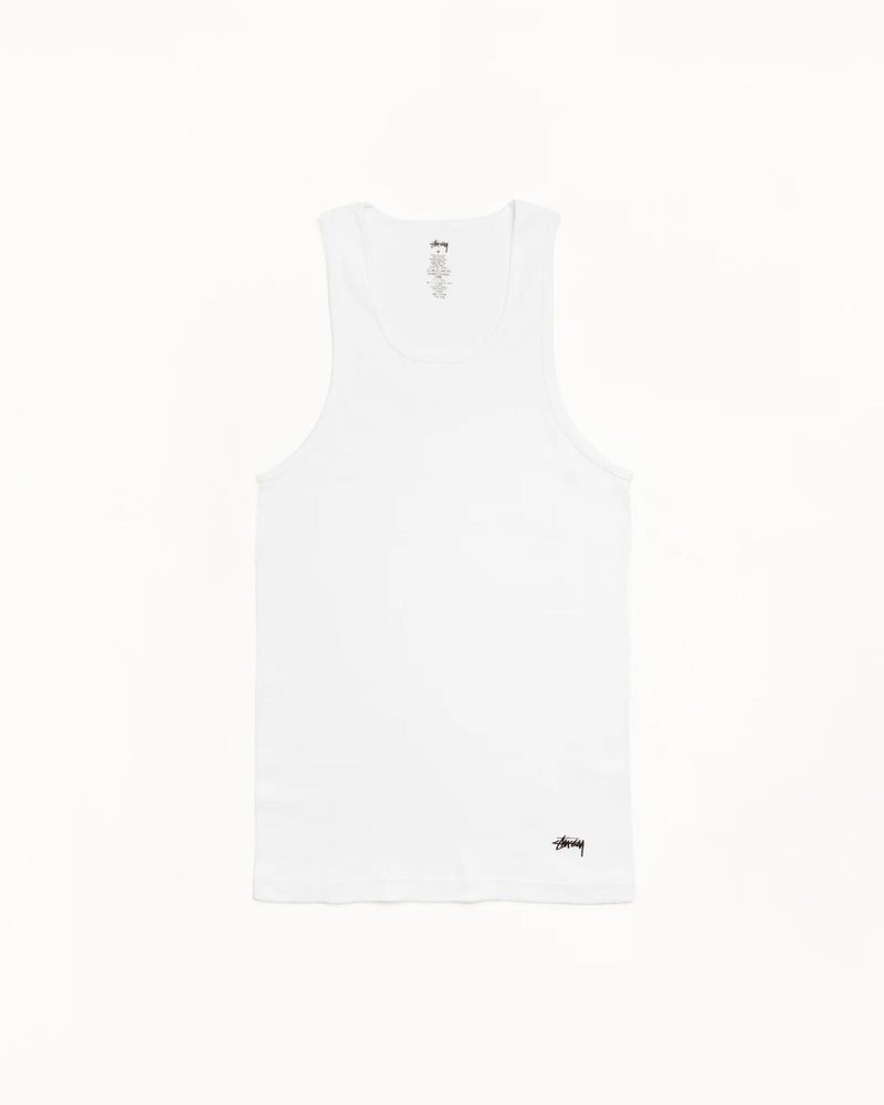 Stussy Tank Undershirts (3 Pack) • Medium