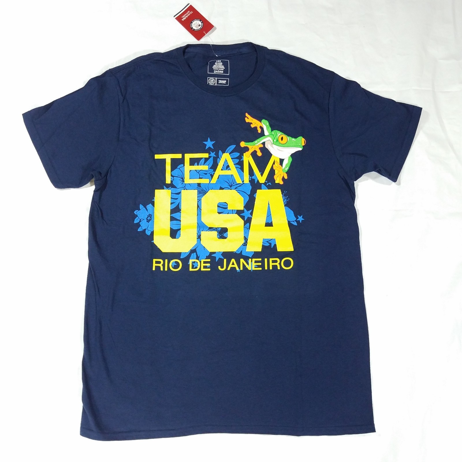 New 2016 Rio Olympics Mens Shirt T-Shirt sz large dri fit blue k12 gallery