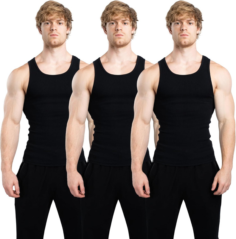 Lifestyle Beaters, Men’S Tank Tops, Cotton Spandex Tanks for Men, Regular Fit, R