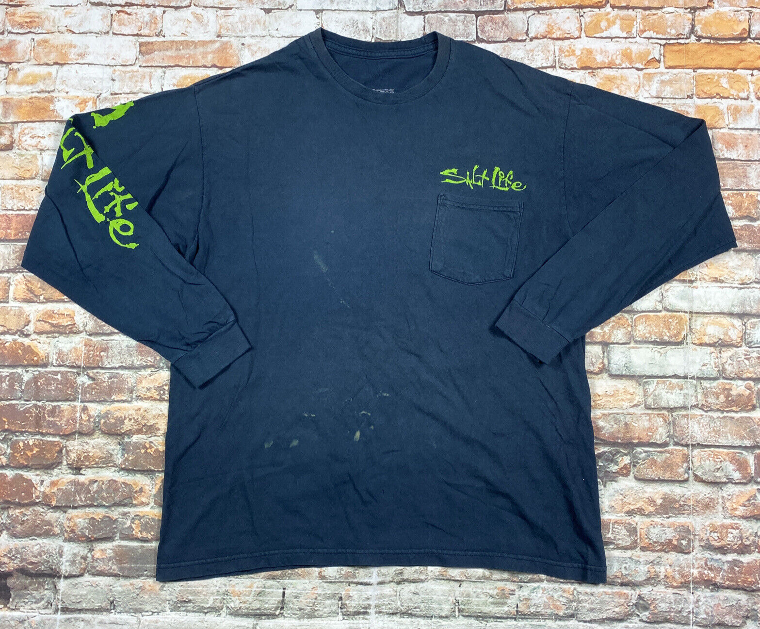 Salt Life Shirt Adult L Blue Long Sleeve Fishing Boating Beach Outdoor Mens gallery