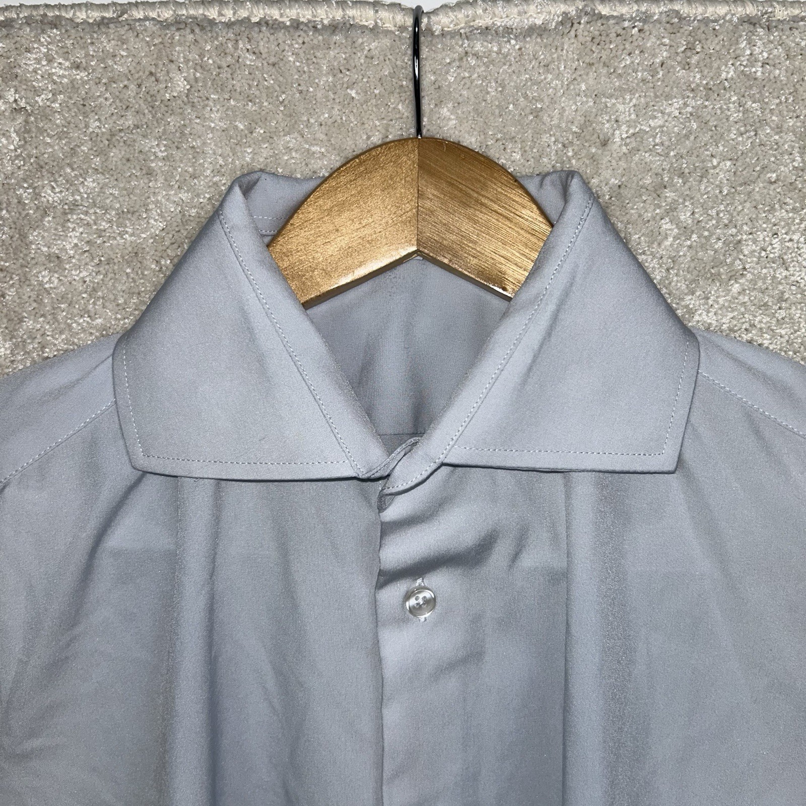 State & Liberty Athletic The Javier Pale Blue Spread Collar Stretch Button Shirt gallery