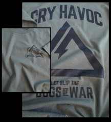 Delta Force “Special Forces” Fort Bragg “Dogs Of War ” T-Shirt XL Silk-Screened