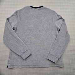 UNTUCKit Shirt Mens Medium Blue Long Sleeve Cascudo Henley Herringbone Knit