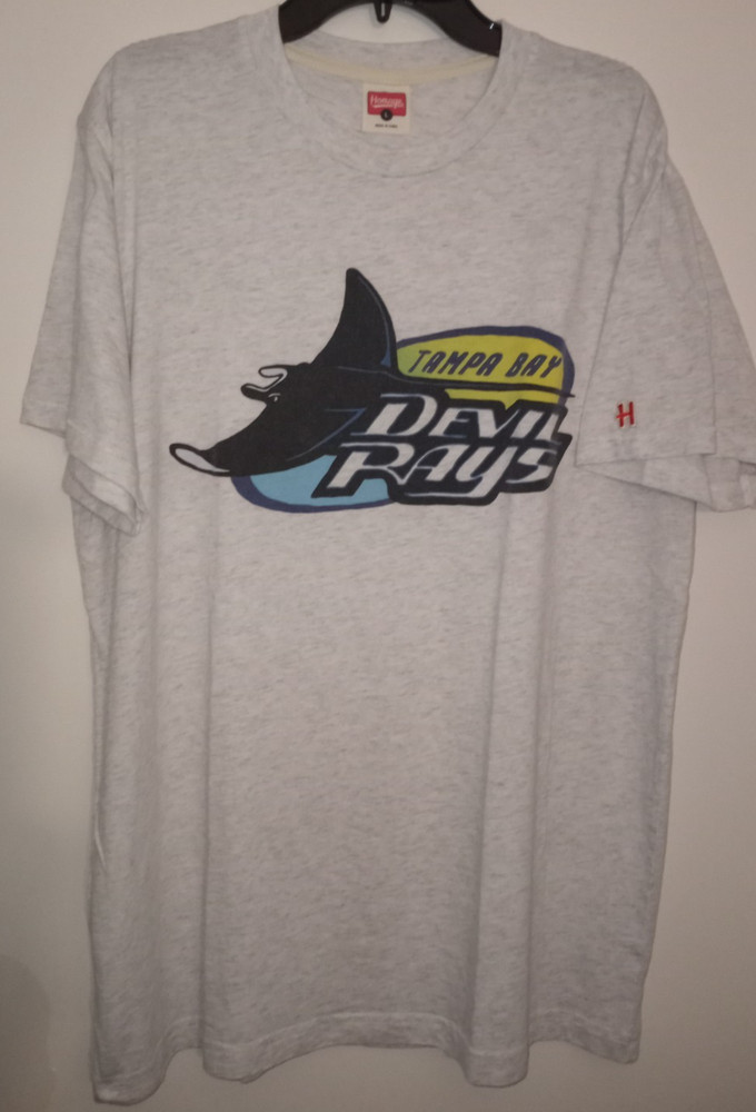 ⚾️Homage Tampa Bay Devil Rays Baseball Short Sleeve T-Shirt Mens L NWOT NEW⚾️