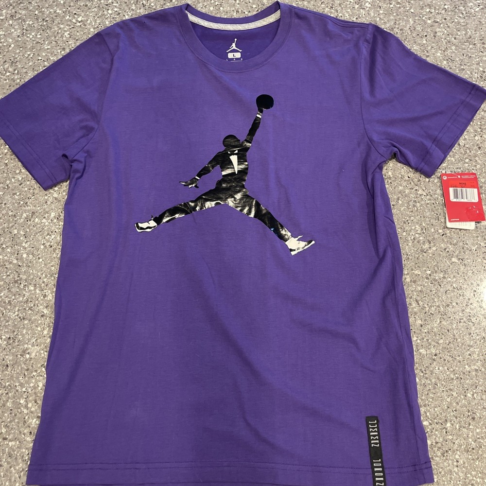 2012 NWT Nike Air Jordan Retro 11 Concord Jumpman Tuxedo T-shirt Size L *SEE PIC