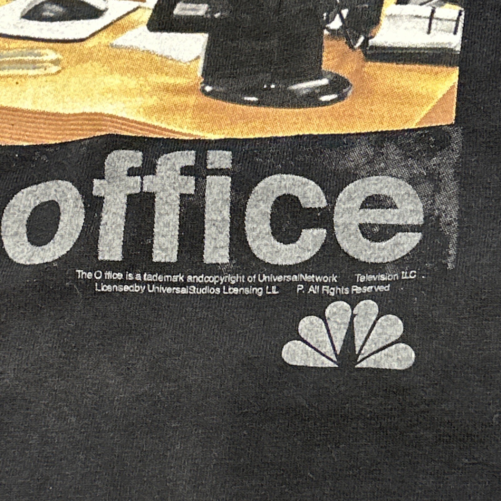 Vintage The Office Jim Halpert Promo T-Shirt Size M Black Y2K - NBC gallery