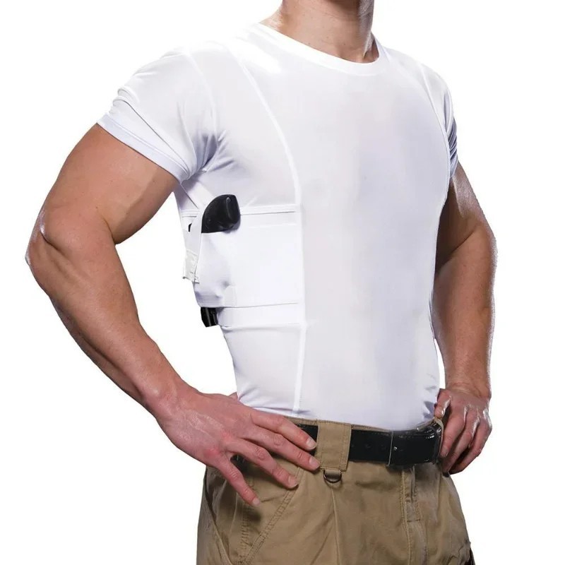 Concealment Clothes Men’S Crew Neck Undercover- Concealed Holster Carry Tops :) gallery
