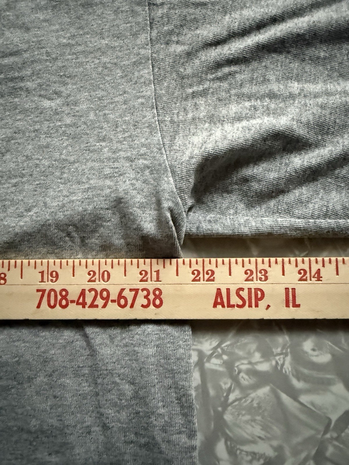 VTG Delta Pro Weight Chicago Blackhawks Logo Gray Cotton Knit LS Tee Men's L gallery