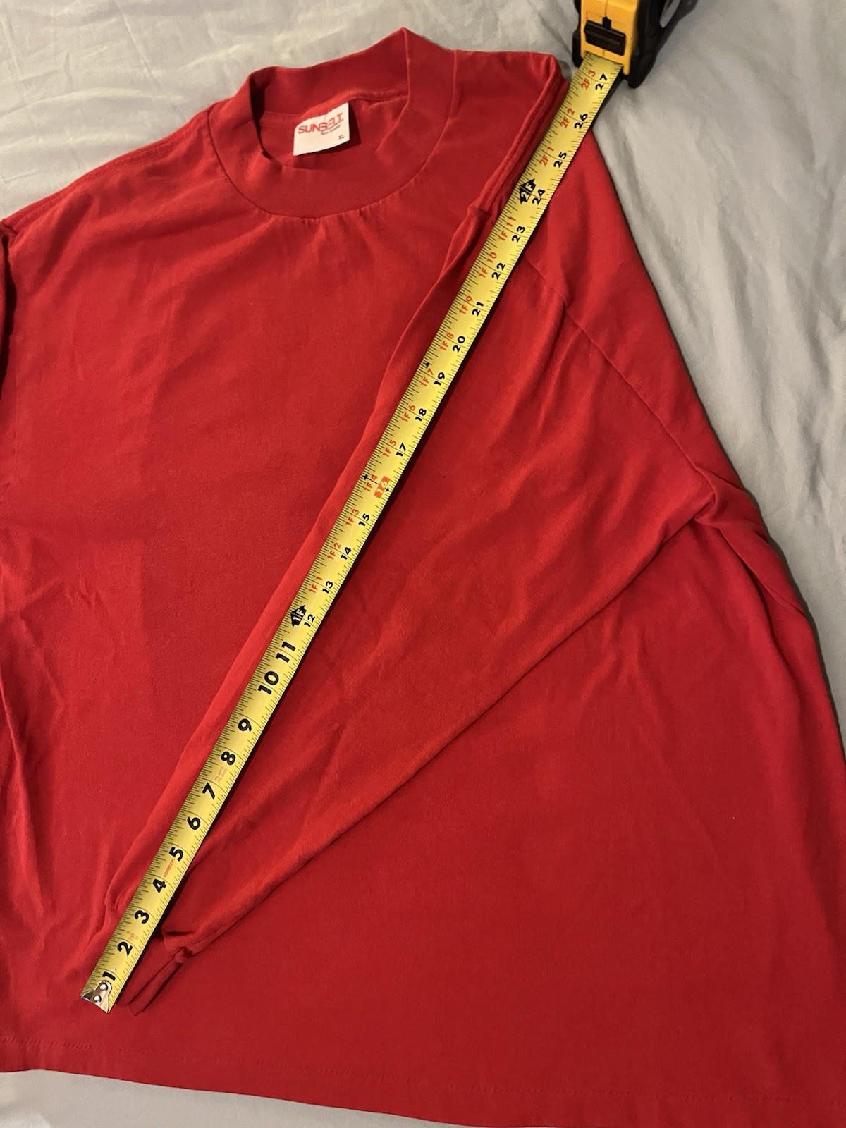 Vintge Sunbelt Sportswear T Shirt XL Mens red Long Sleeve Single Stitch 90s USA gallery