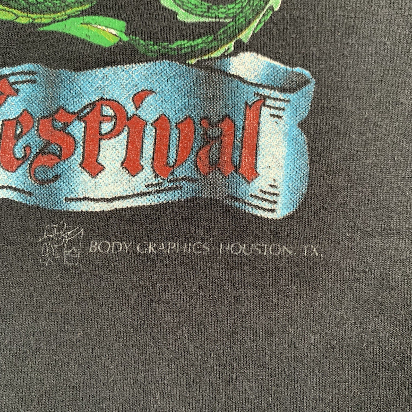 VTG Dragon's Quest 1991 Texas Renaissance Festival Mens 2XL Dungeons Dragons gallery