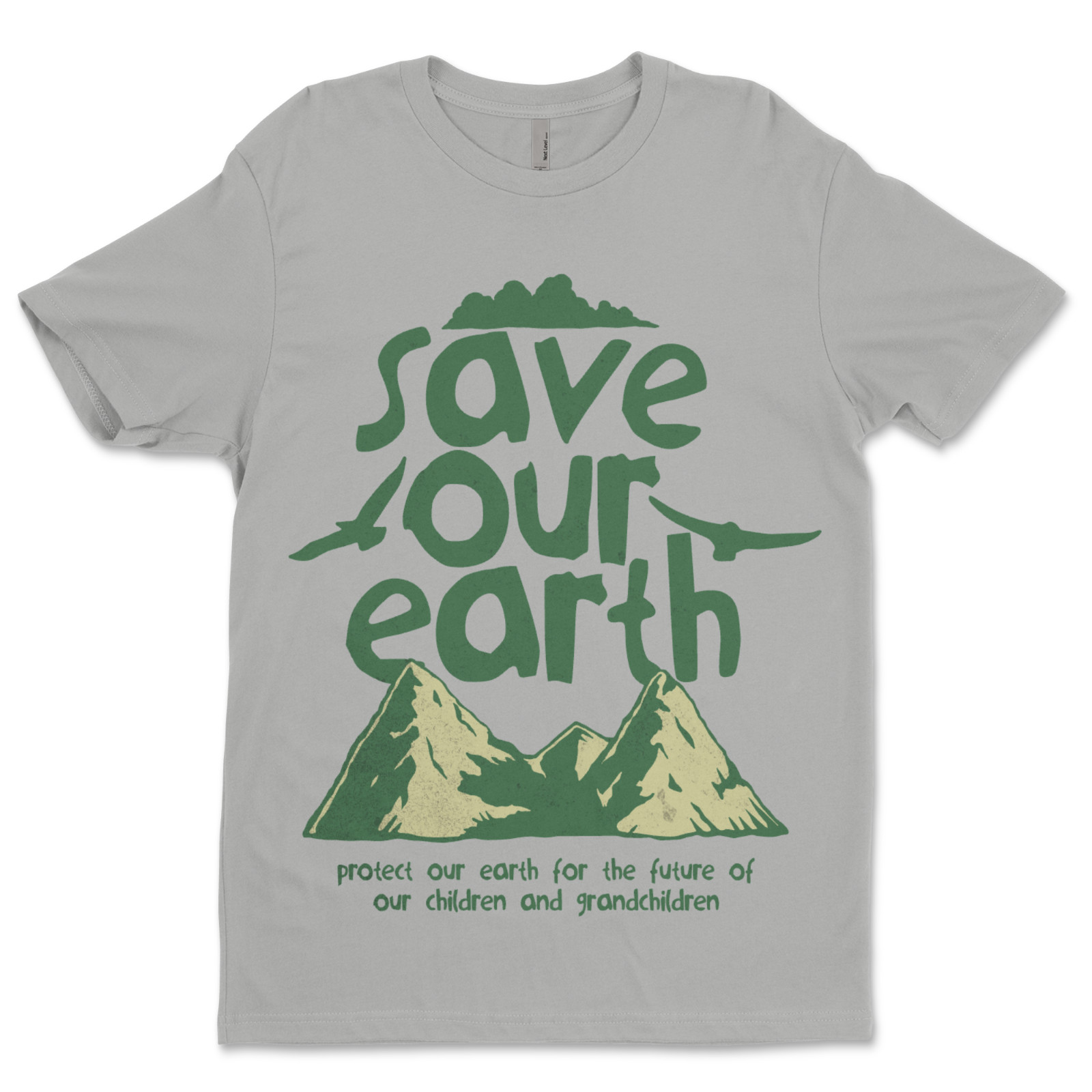 Custom T-Shirt,Save our Earth Dtf Print On Next Level T-Shirt unisex Soft Cotton gallery