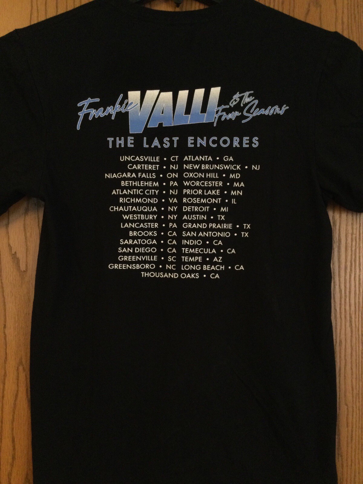 Frankie Valli & The Four Seasons - “The Last Encores” - Black Shirt - No Tag gallery