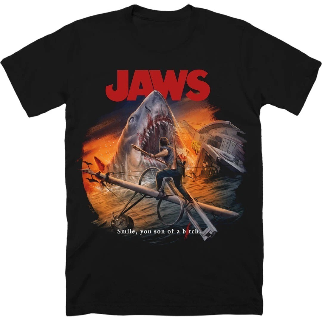 Jaws Black Full Size S To 5XL Shirt Hot Trend gallery