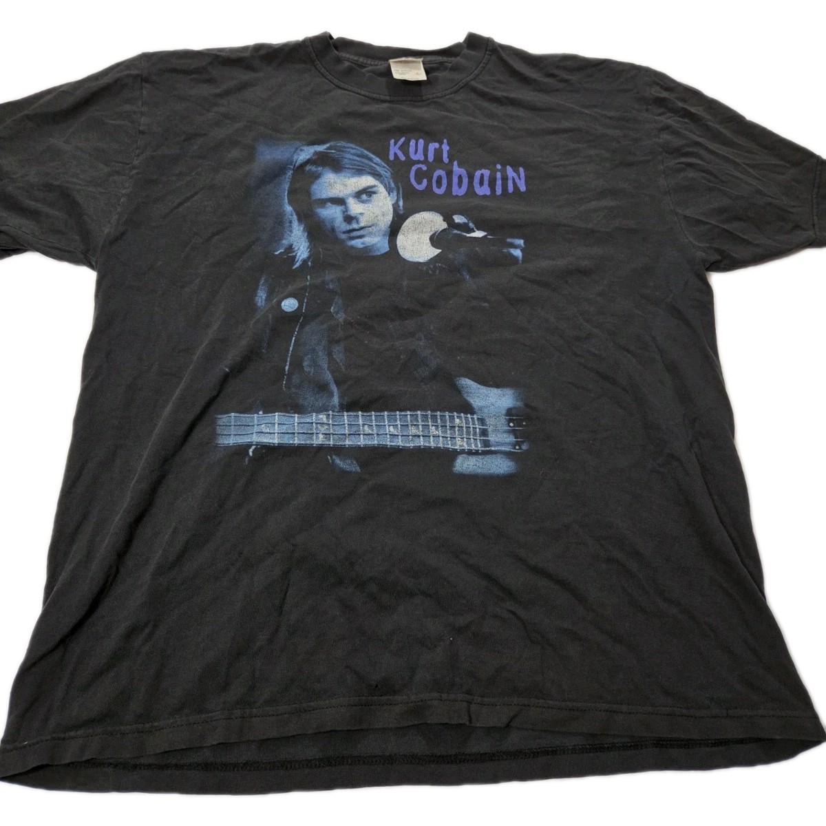 Kurt Cobain Nirvana Graphic Double Sided Anvil Size L Notebook End of Music Poem