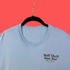 HALF SHELL RAW BAR “EAT IT RAW” … KEY WEST FL … Blue T-Shirt … Size 4XL /5XL