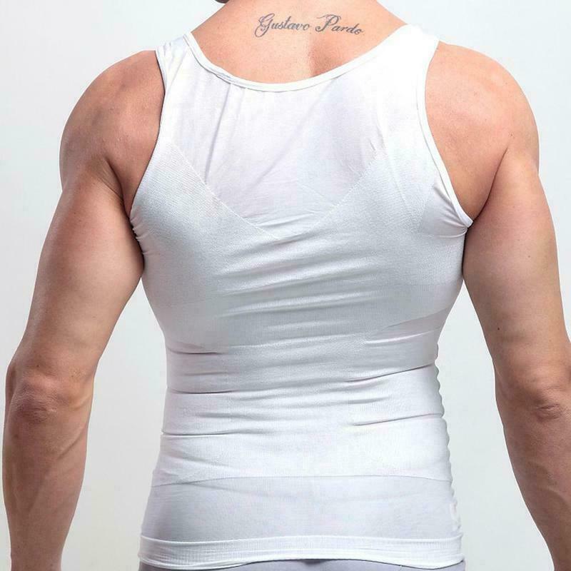 Be-In-Shape For Men's Slimming Vest Ultra Durable Compression Shapewear Tank Top gallery