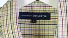 FRENCH CONNECTION Mens Shirt Checked Multicolour Casual Short Sleeve Striped L