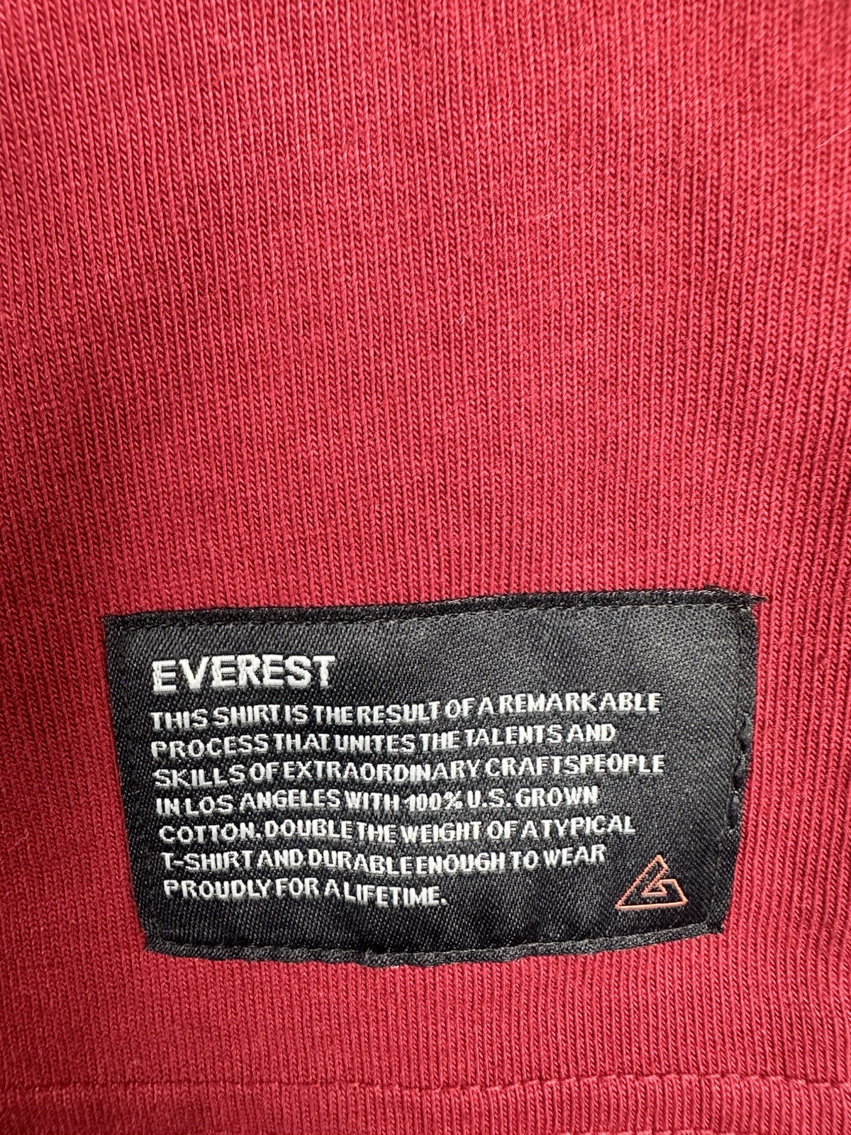 American Giant Everest Mens Short Sleeve Heavy T-Shirt Red Size X-Large XL NWOT gallery