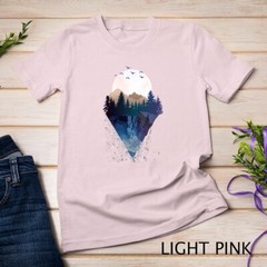 Funny Geometric Mountain Abstract Geometry Outdoor Gifts T-Shirt Unisex T-shirt