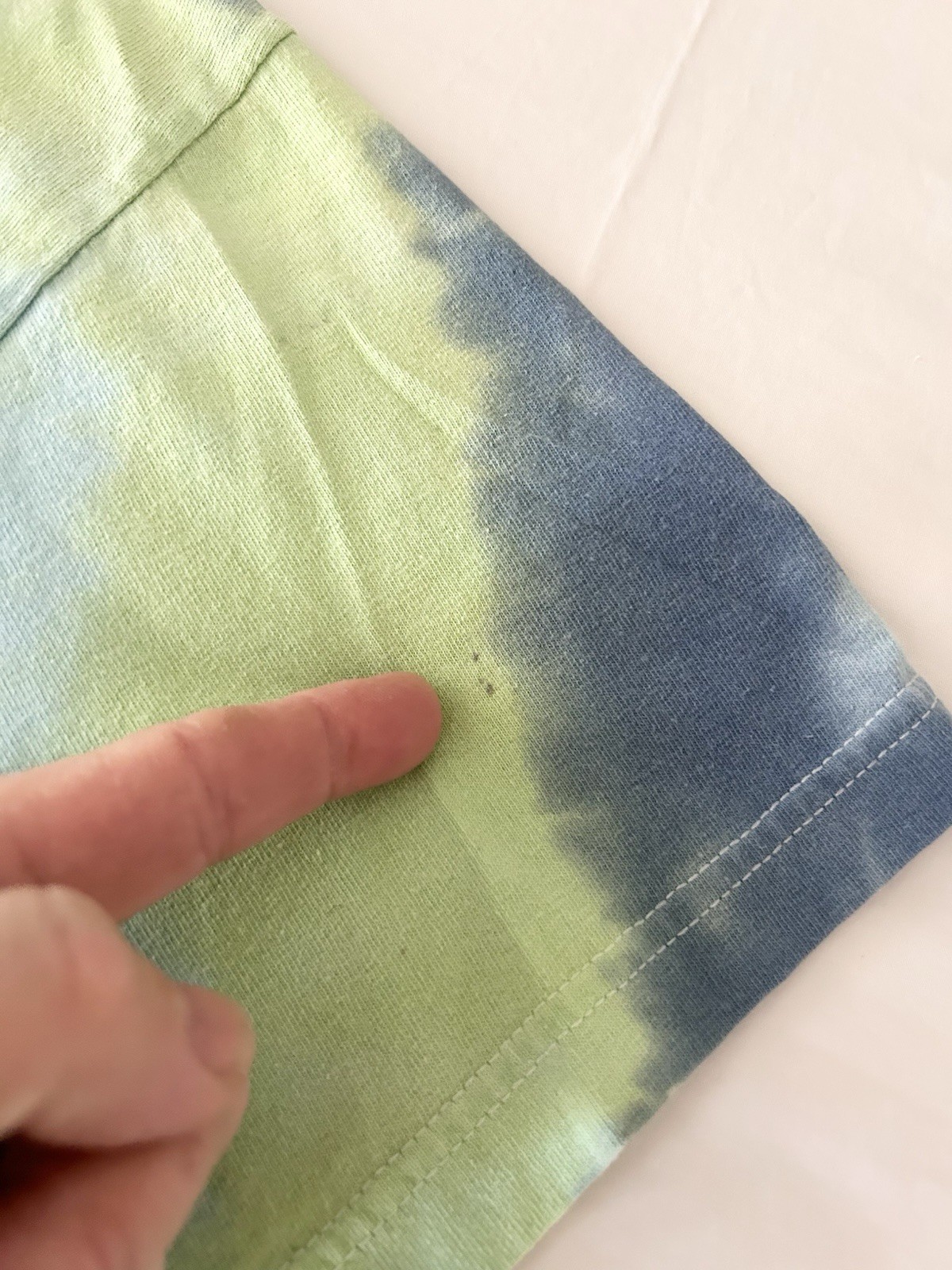 Green Blue TIE DYE T-Shirt M gallery