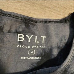 BYLT Cloud Dye Tee Men’s M Gray/Black Tie-Dye Crew Short Sleeve T-Shirt