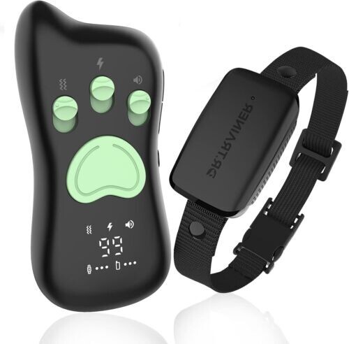 HOT 2024 Dr. Trainer T1s Dog Shock/Bark Smart Training Collar with Remote IPX7