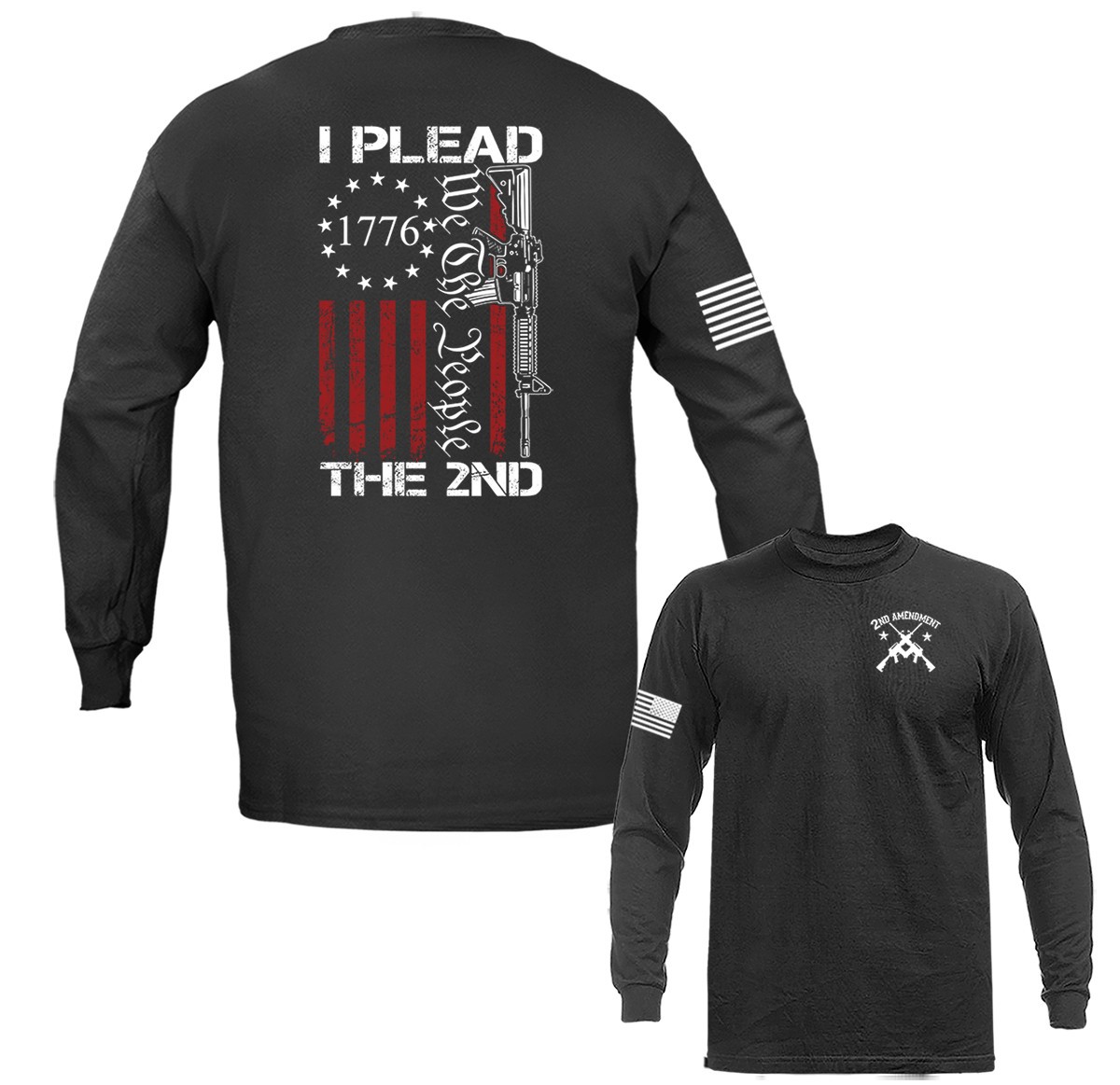 I Plead The 2nd Amendment 1776 We The People Patriotic 2A Long Sleeve Shirt gallery