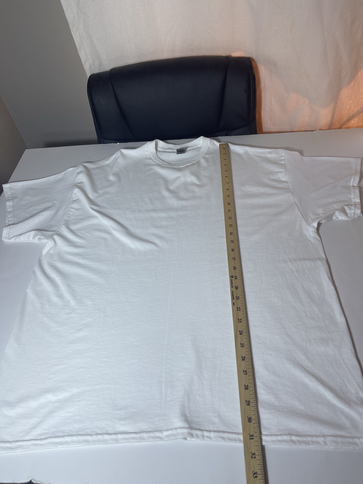 Gildan Men's T-Shirt Heavy Cotton Short Sleeve Plain Blank White Tee Sz 2XL New gallery