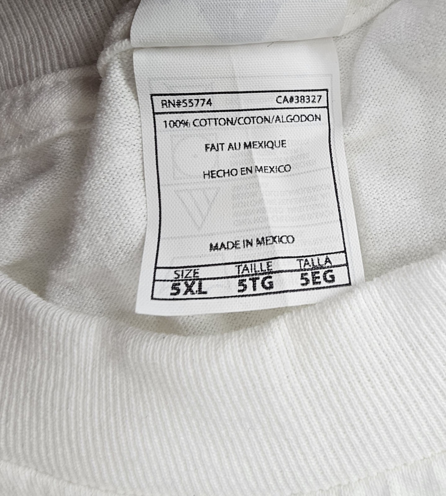 Vintage Alstyle 1301 Blank Tee White 5XL Y2K Deadstock New 2000s Heavy Cotton gallery