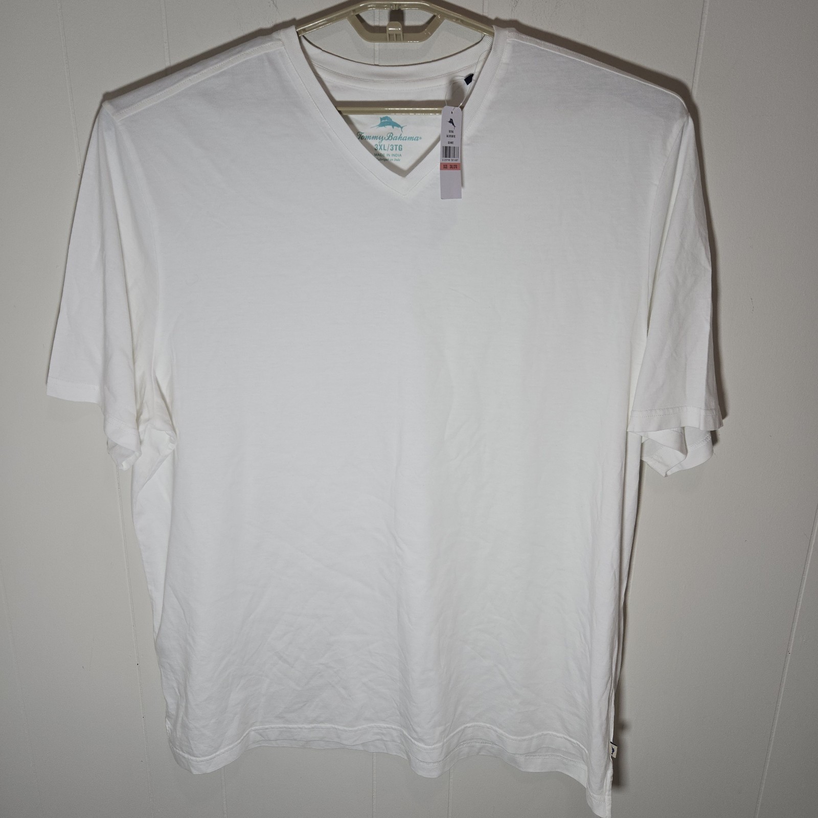 NWT TOMMY BAHAMA White Bali Skyline 100% Supima Cotton T-shirt 3XL V Neck gallery