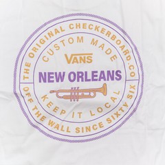 Vans Off The Wall New Orleans Keep It Local Men’s White T-Shirt Size X-Large