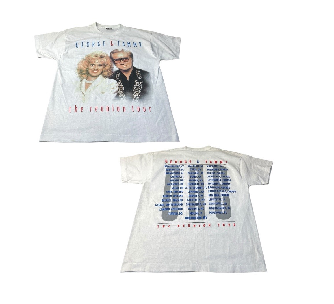 Vintage George & Tammy Shirt Large Country USA Reunion Tour 1995 Single Stitch gallery