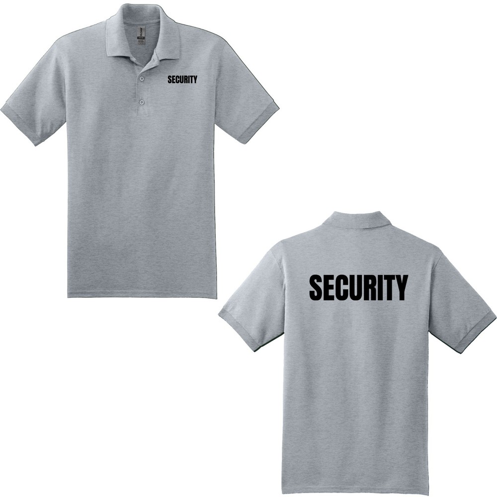 Men T Shirt Security Event Staff Uniform Guard Bouncer Office Tee 8800 S-3XL