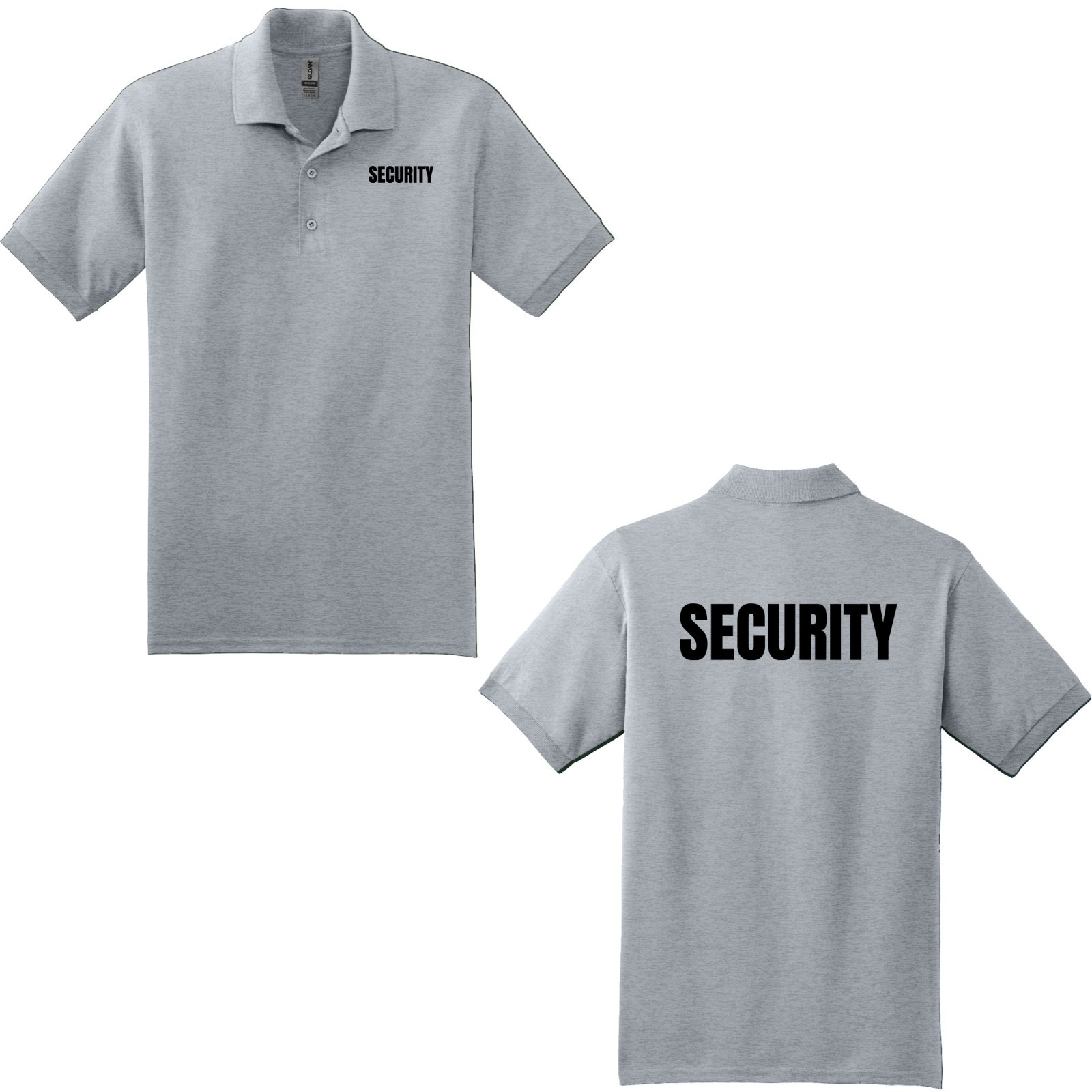 Men T Shirt Security Event Staff Uniform Guard Bouncer Office Tee 8800 S-3XL