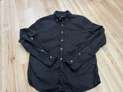 SAVE KHAKI UNITED Black Cotton Button-Down Shirt Size M (US L)
