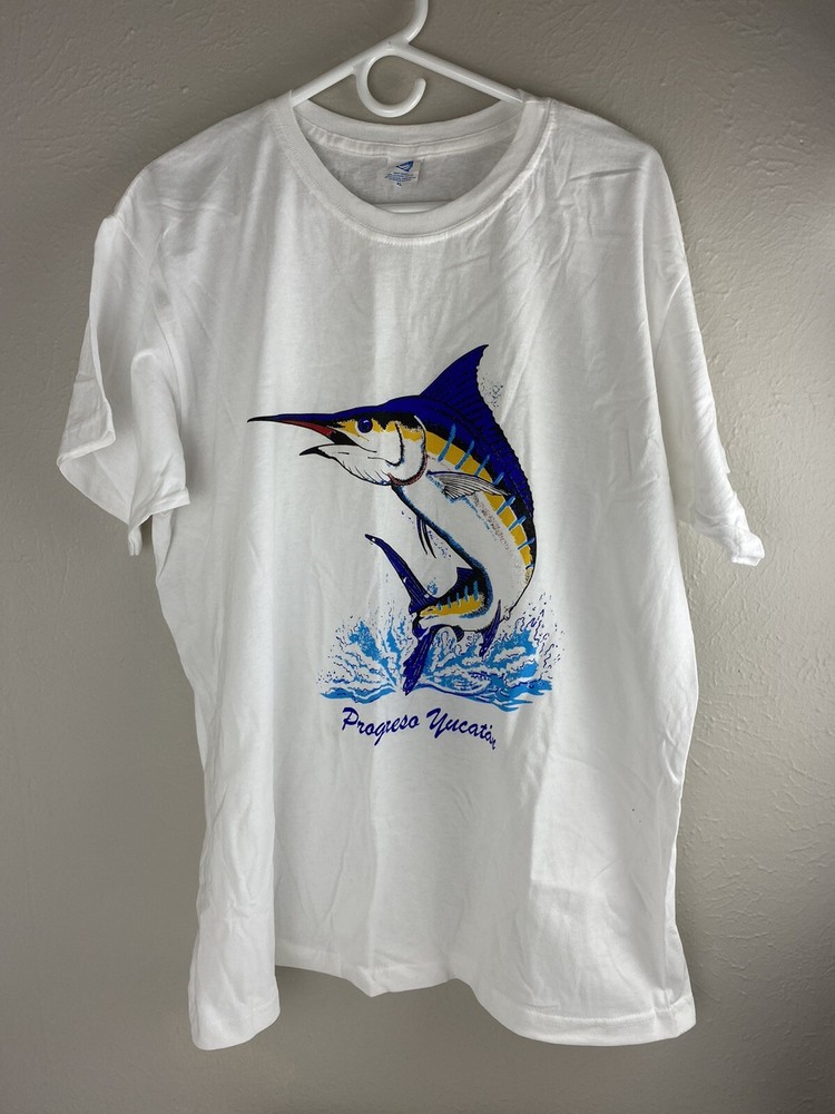Marlin Swordfish Progreso Yucatán Men’s Short Sleeve T-Shirt Size XL