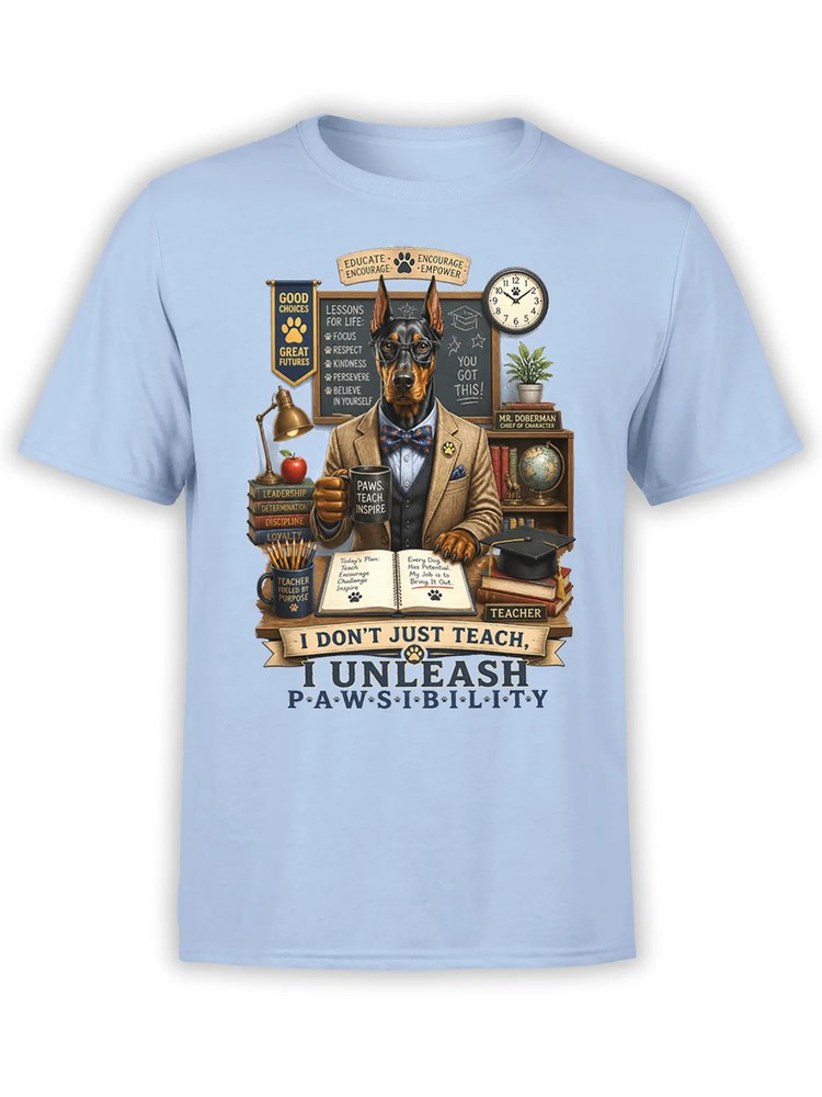 Pawsibility Professor Doberman T-Shirt | Unisex
