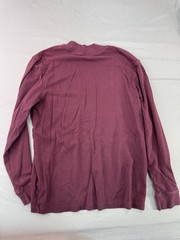 Mens Croft & Barrow Turtle-Neck Long Sleeve Extra Soft Tees Size Medium Maroon